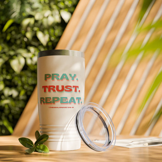Inspirational Travel Mug featuring 1 Thessalonians 5:16-18