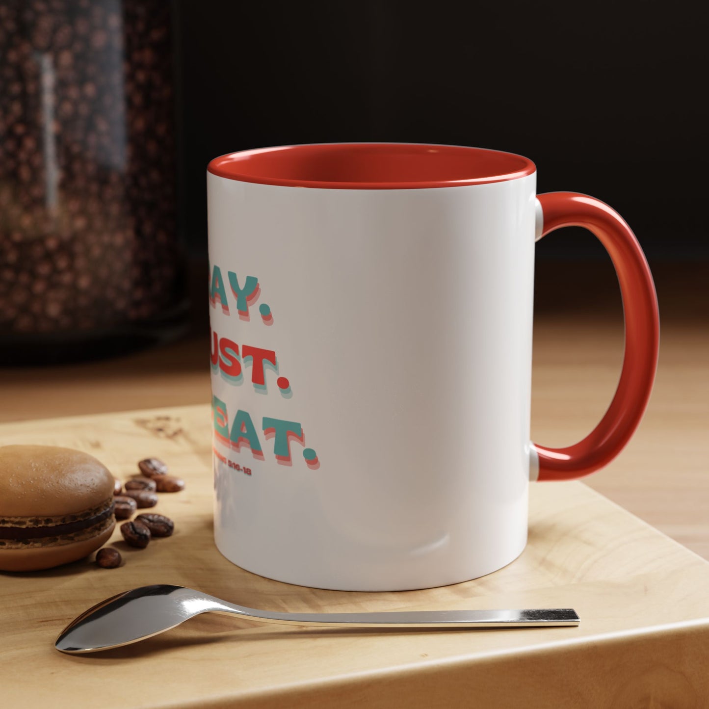 Mug Faithful Reminder featuring 1 Thessalonians 5:16-18