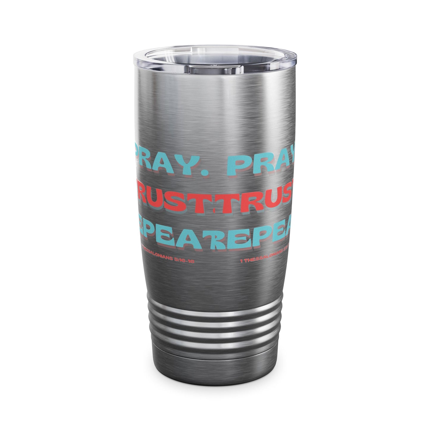 Inspirational Travel Mug featuring 1 Thessalonians 5:16-18