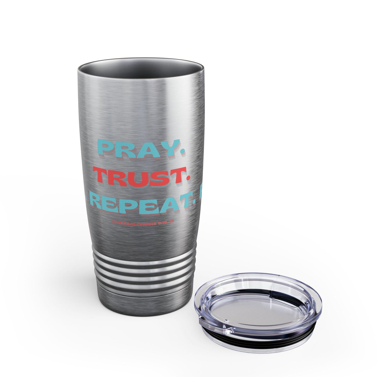 Inspirational Travel Mug featuring 1 Thessalonians 5:16-18