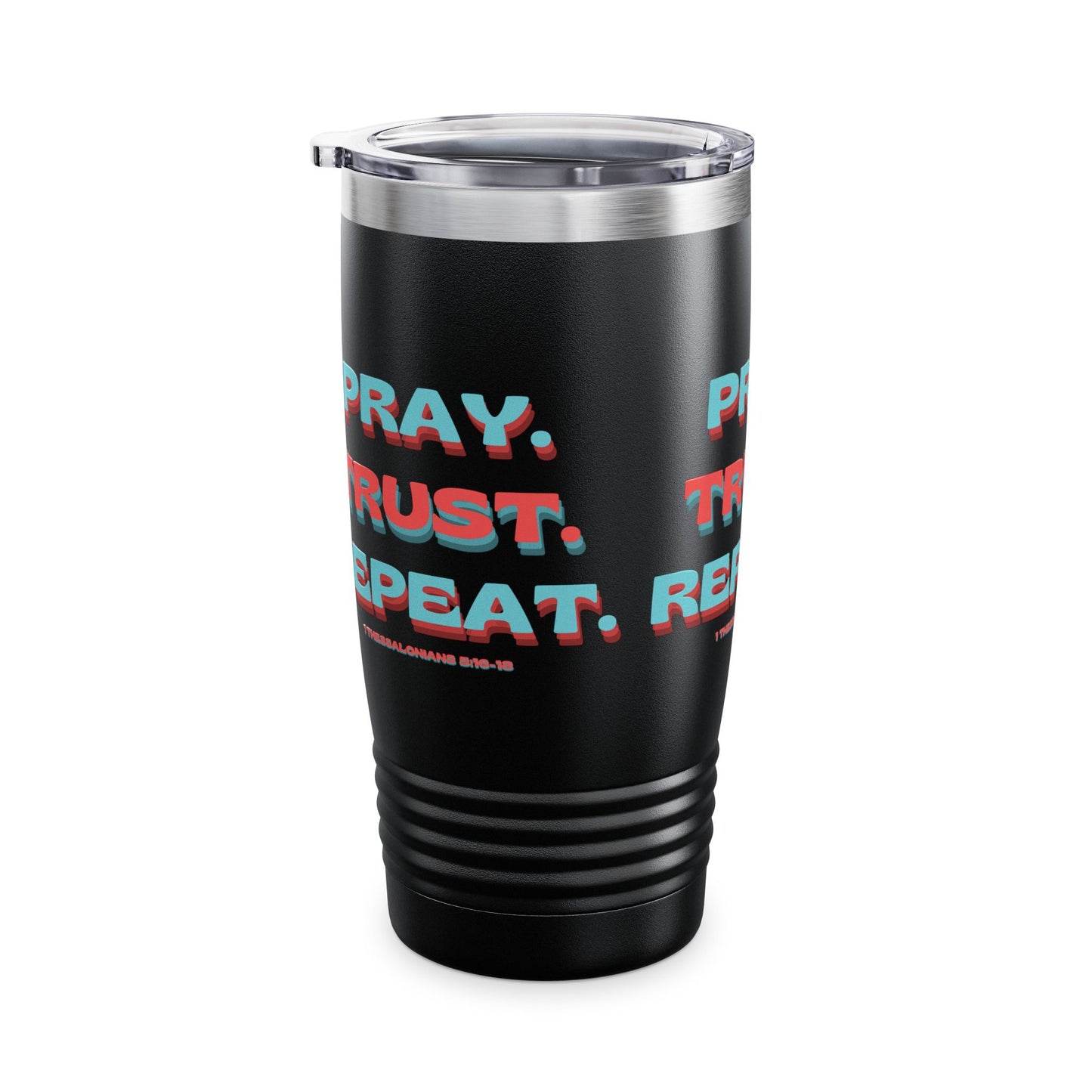 Inspirational Travel Mug featuring 1 Thessalonians 5:16-18