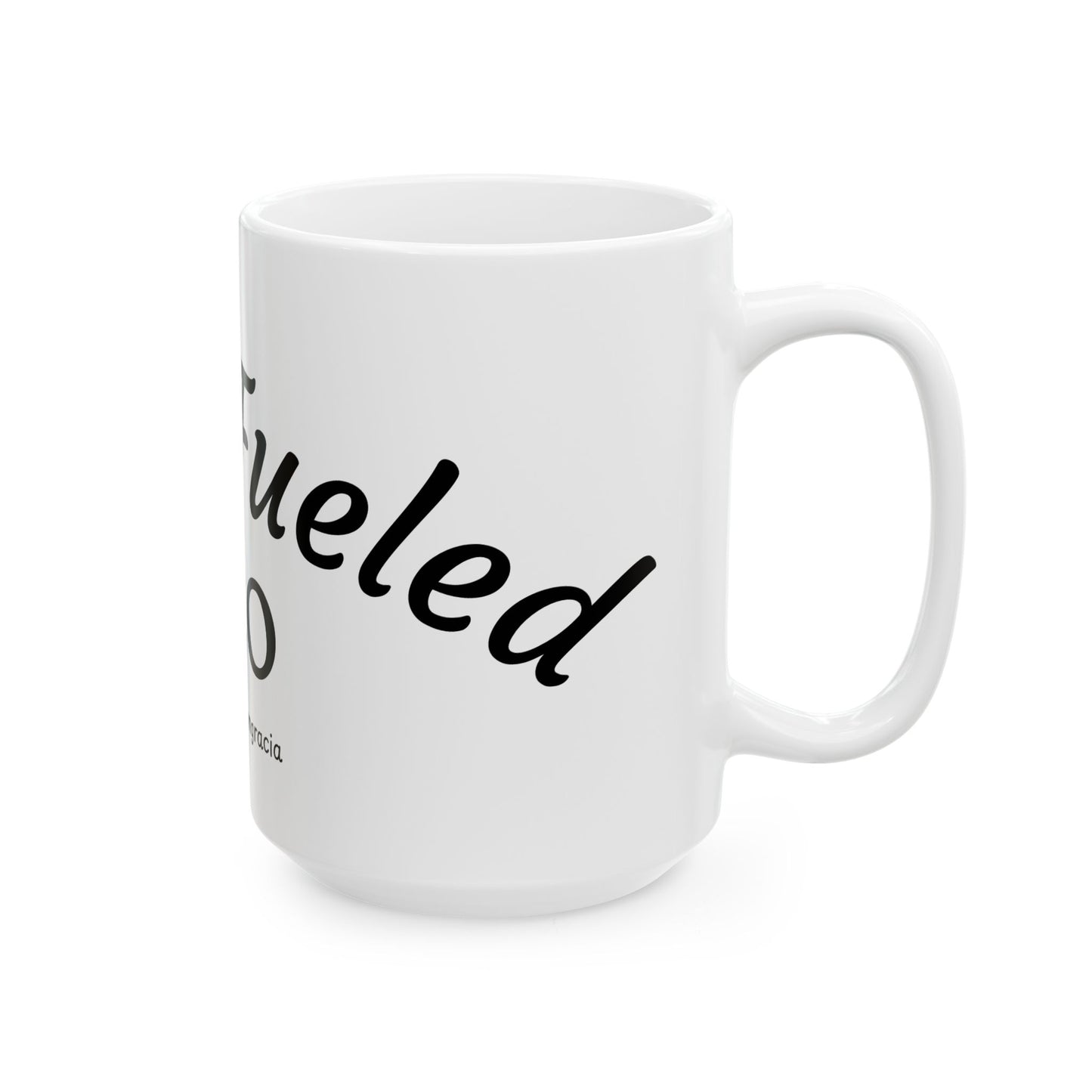 Faith-Fueled Ceramic Coffee Mug | Inspirational Gift for CEOs, Motivational Cup, Office Accessories, Home & Kitchen Decor
