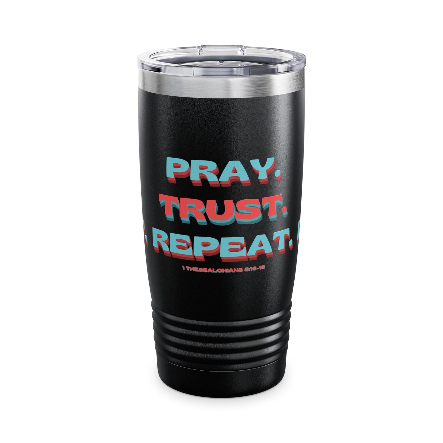 Inspirational Travel Mug featuring 1 Thessalonians 5:16-18
