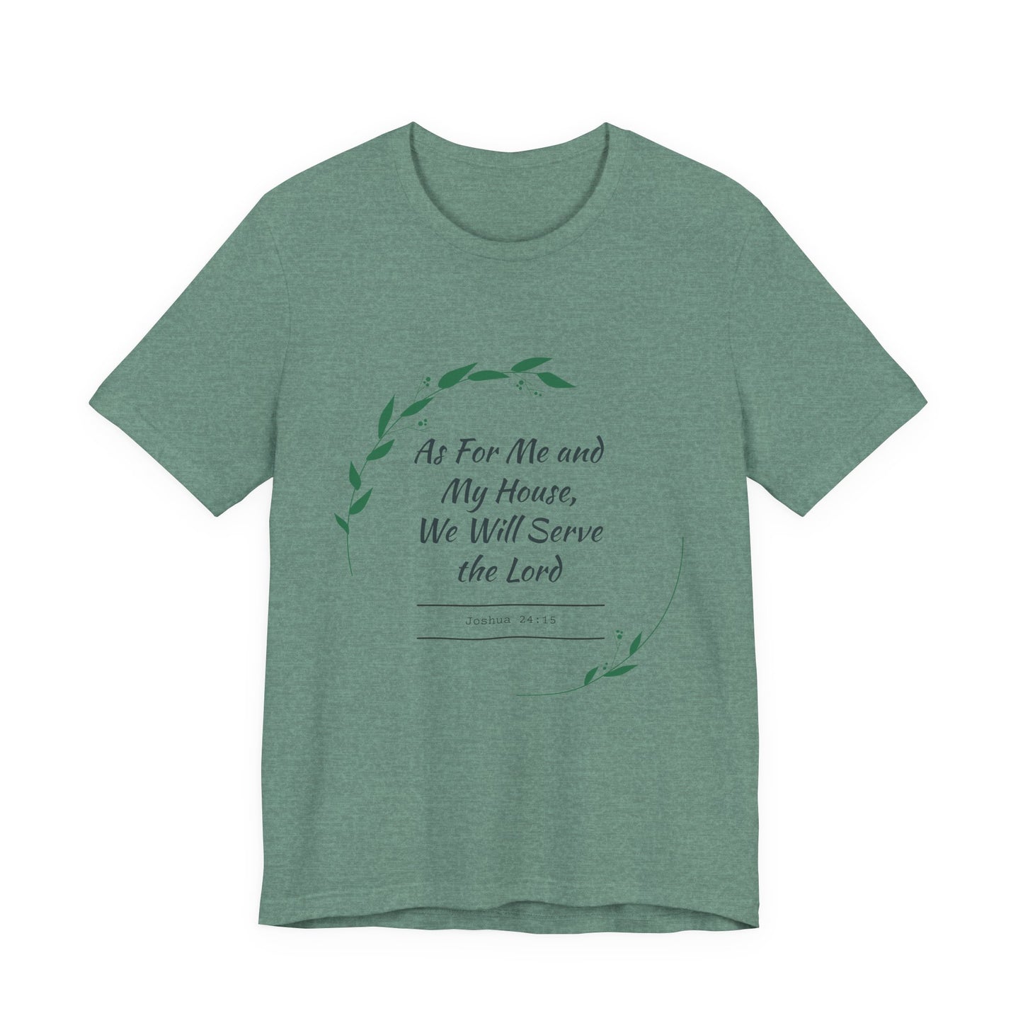 Faith-Inspired Unisex Tee, Christian Shirt, Bible Verse Apparel, Family T-Shirt, Inspirational Gift, Religious Wear