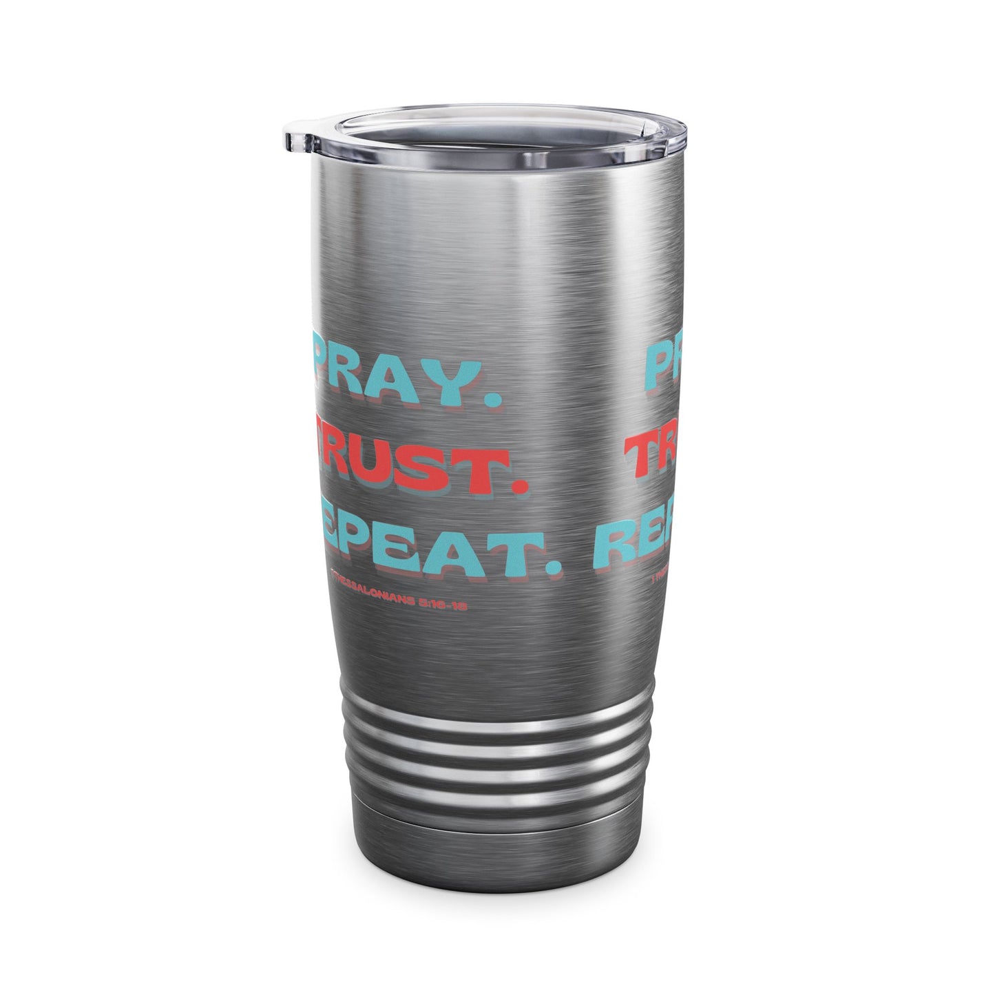 Inspirational Travel Mug featuring 1 Thessalonians 5:16-18