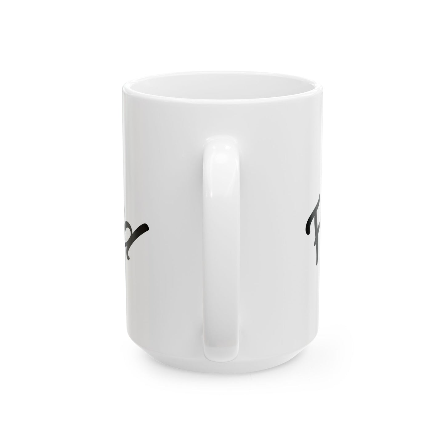 Faith-Fueled Ceramic Coffee Mug | Inspirational Gift for CEOs, Motivational Cup, Office Accessories, Home & Kitchen Decor