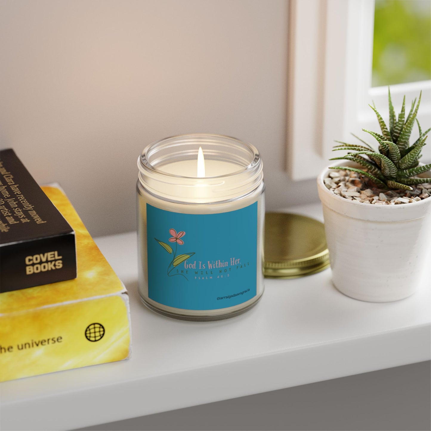 Scented Candle - Psalm 46:5 - Relaxing Home Décor, Aromatherapy Gift