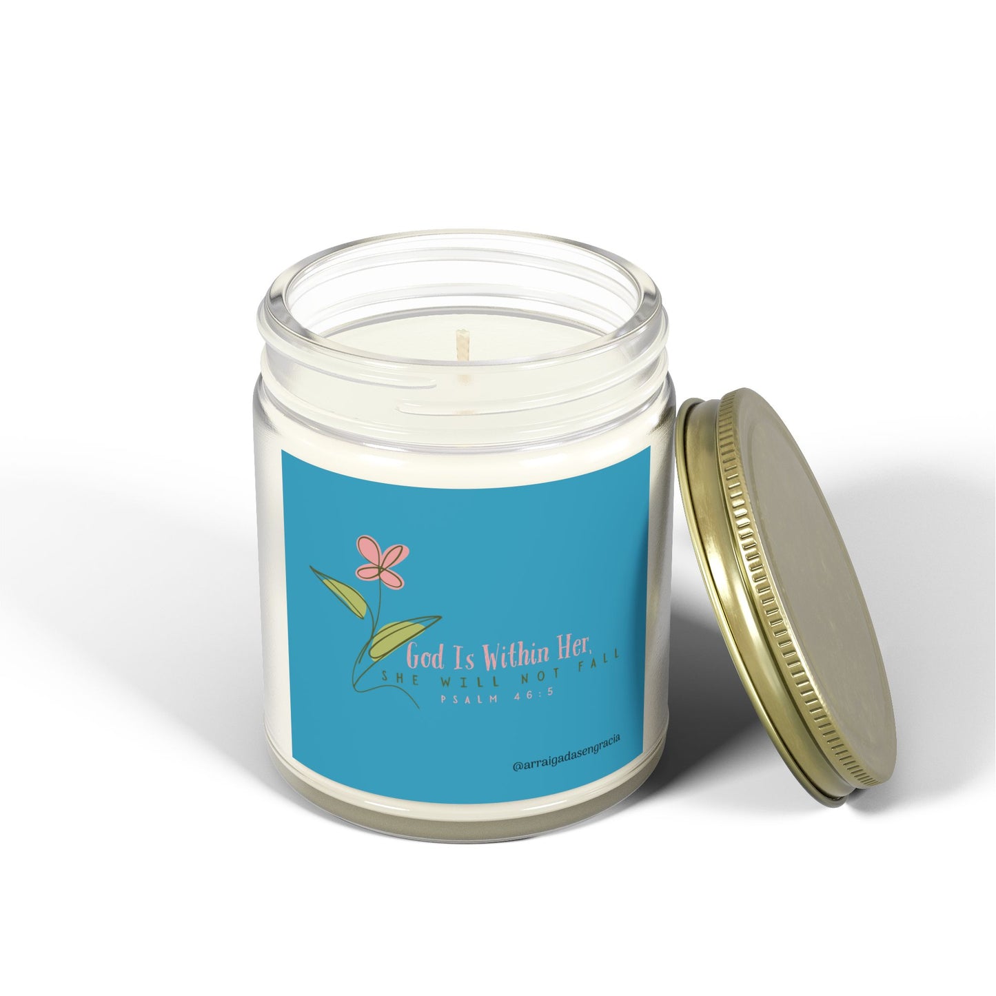 Scented Candle - Psalm 46:5 - Relaxing Home Décor, Aromatherapy Gift