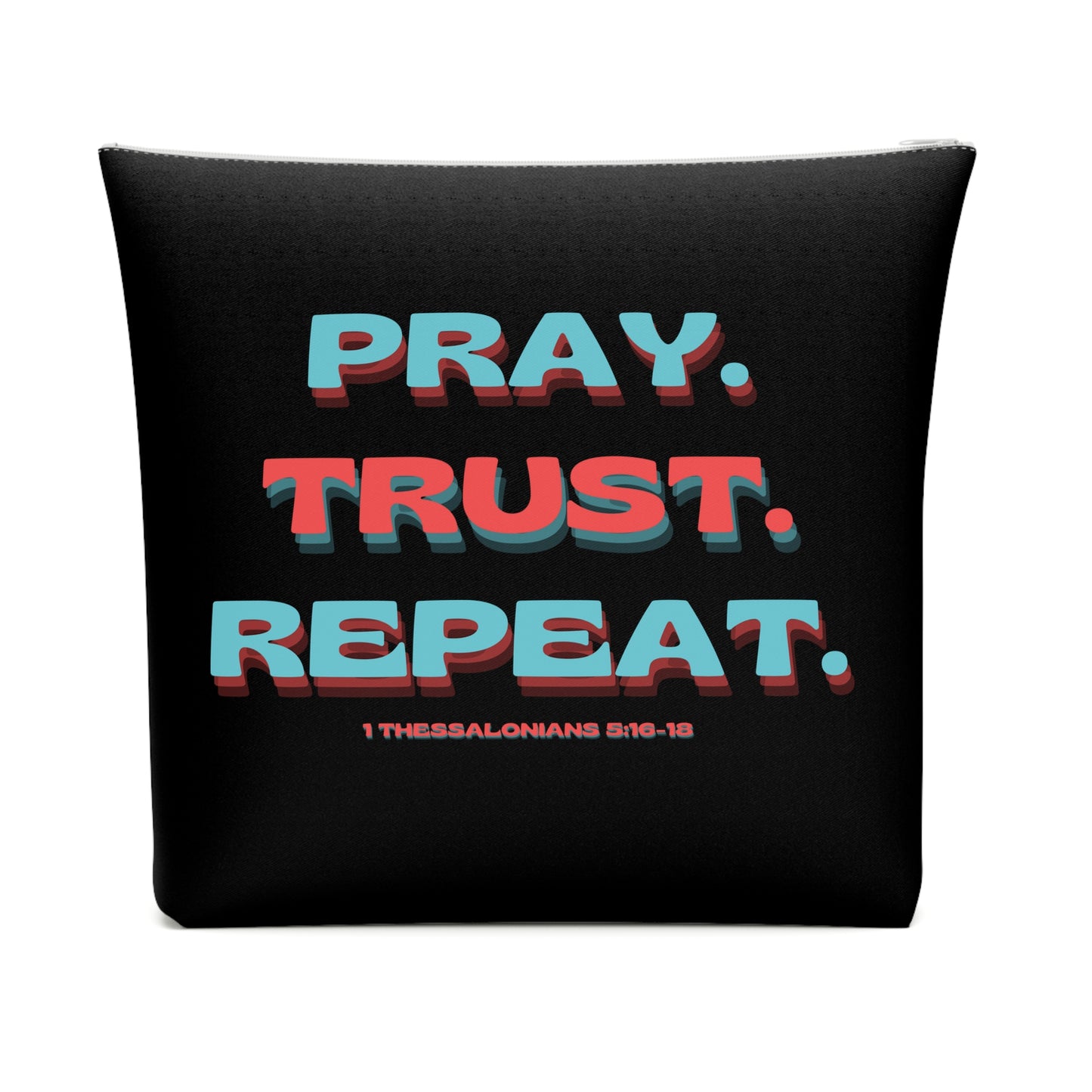 1 Thessalonians 5:16-18 - Cotton Cosmetic Bag