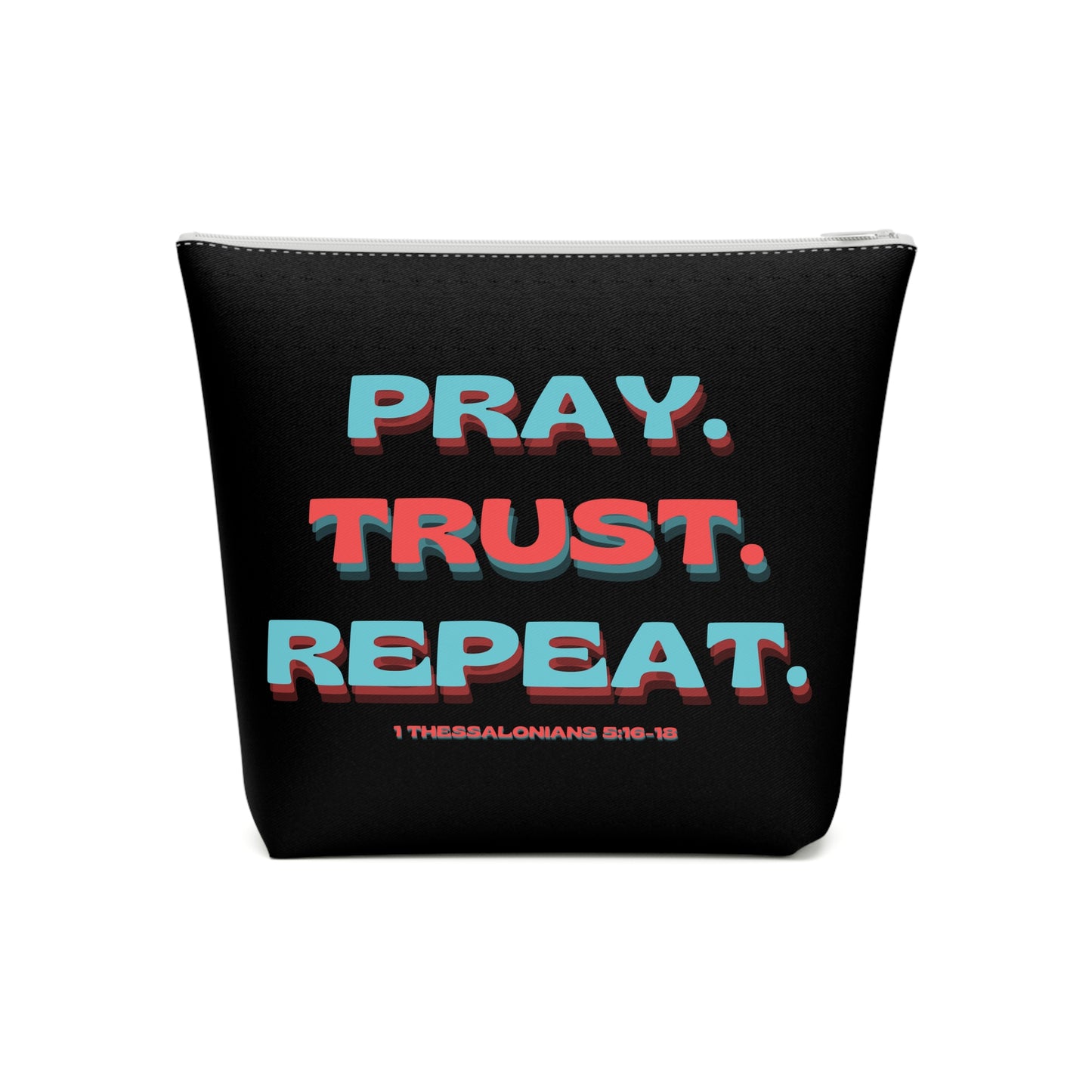 1 Thessalonians 5:16-18 - Cotton Cosmetic Bag