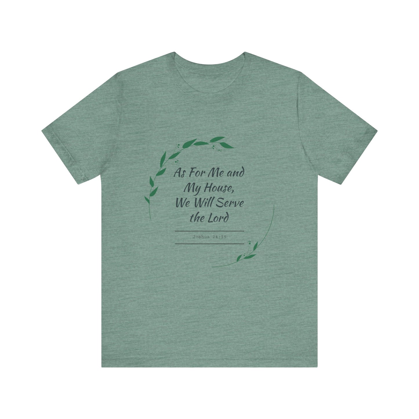 Faith-Inspired Unisex Tee, Christian Shirt, Bible Verse Apparel, Family T-Shirt, Inspirational Gift, Religious Wear