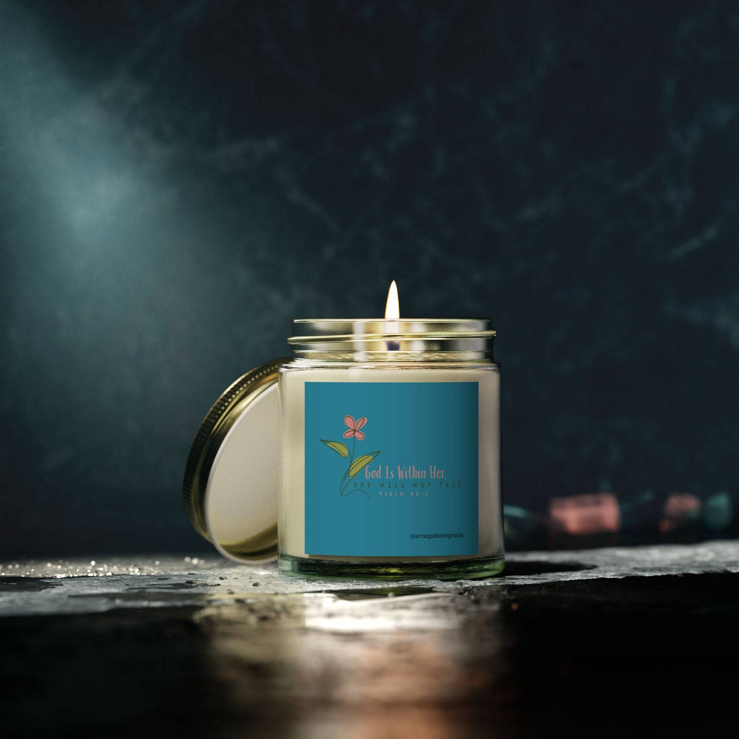 Scented Candle - Psalm 46:5 - Relaxing Home Décor, Aromatherapy Gift