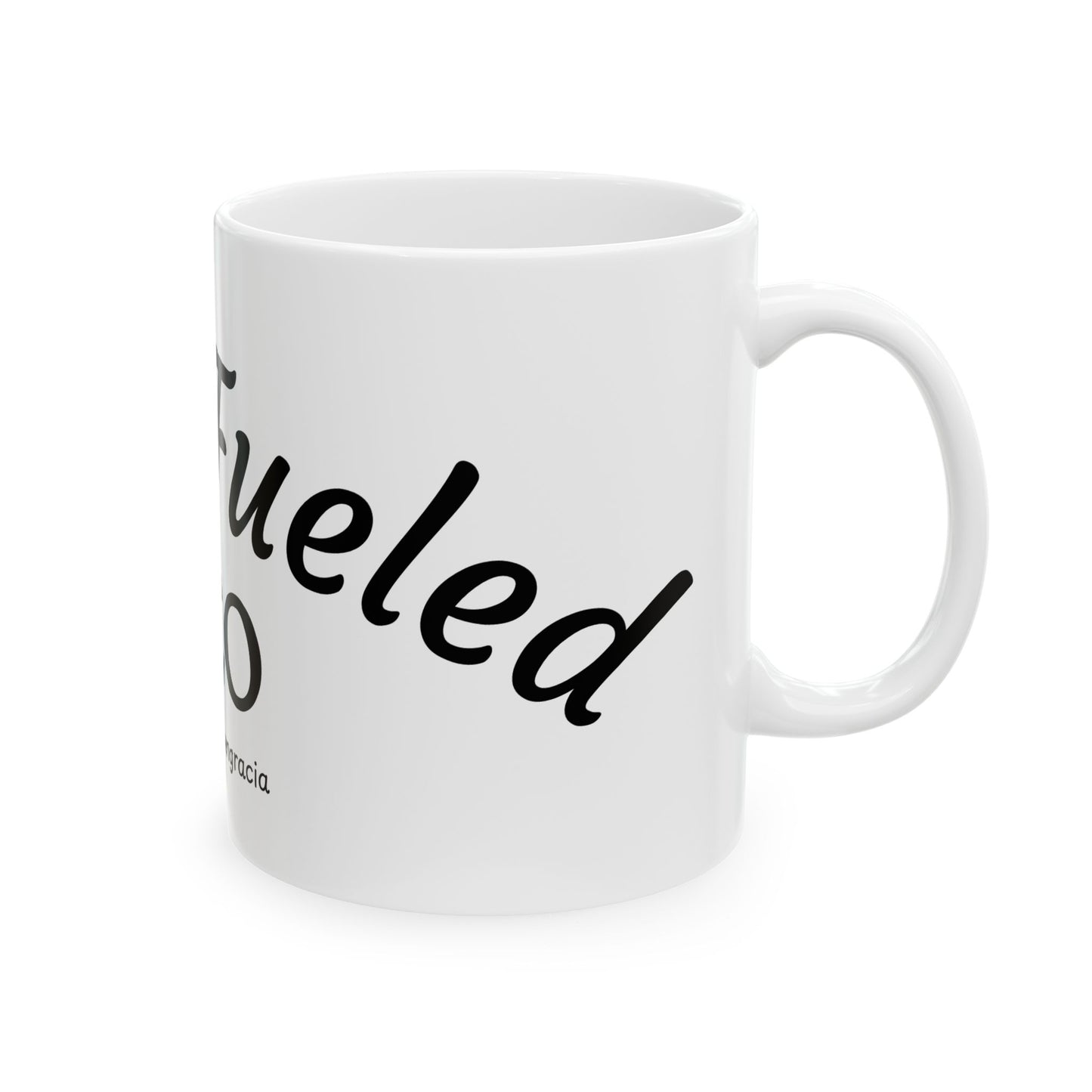 Faith-Fueled Ceramic Coffee Mug | Inspirational Gift for CEOs, Motivational Cup, Office Accessories, Home & Kitchen Decor