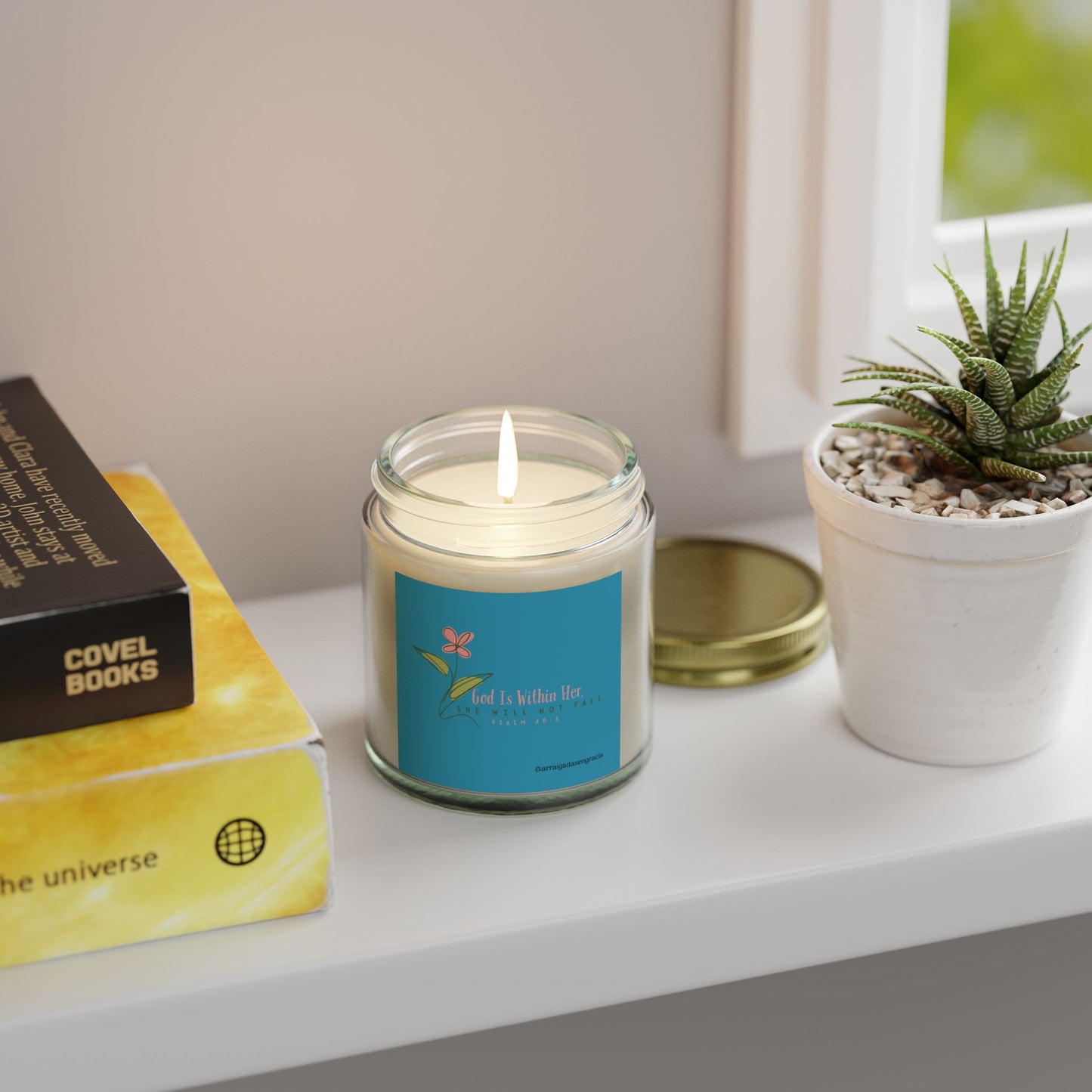 Scented Candle - Psalm 46:5 - Relaxing Home Décor, Aromatherapy Gift