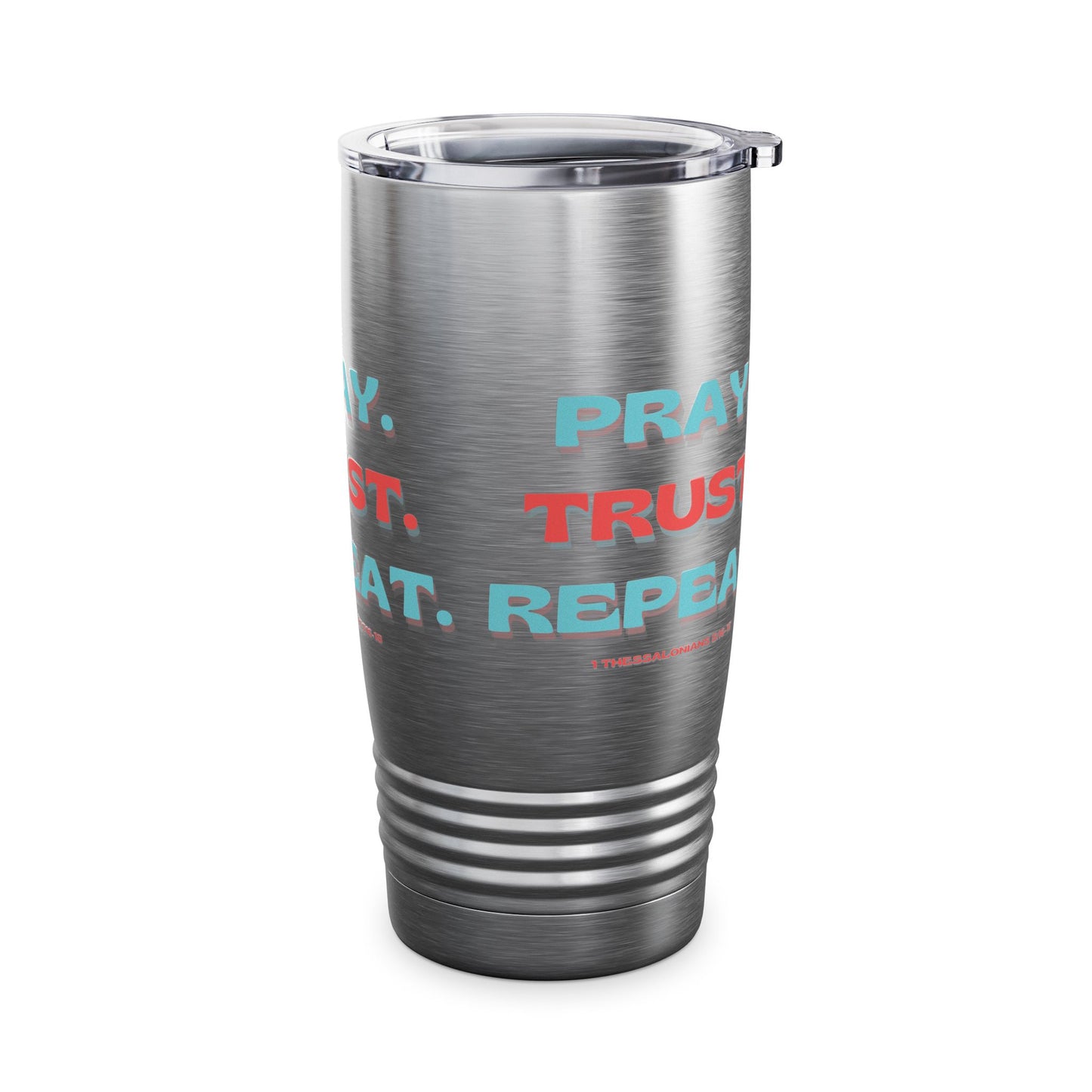 Inspirational Travel Mug featuring 1 Thessalonians 5:16-18
