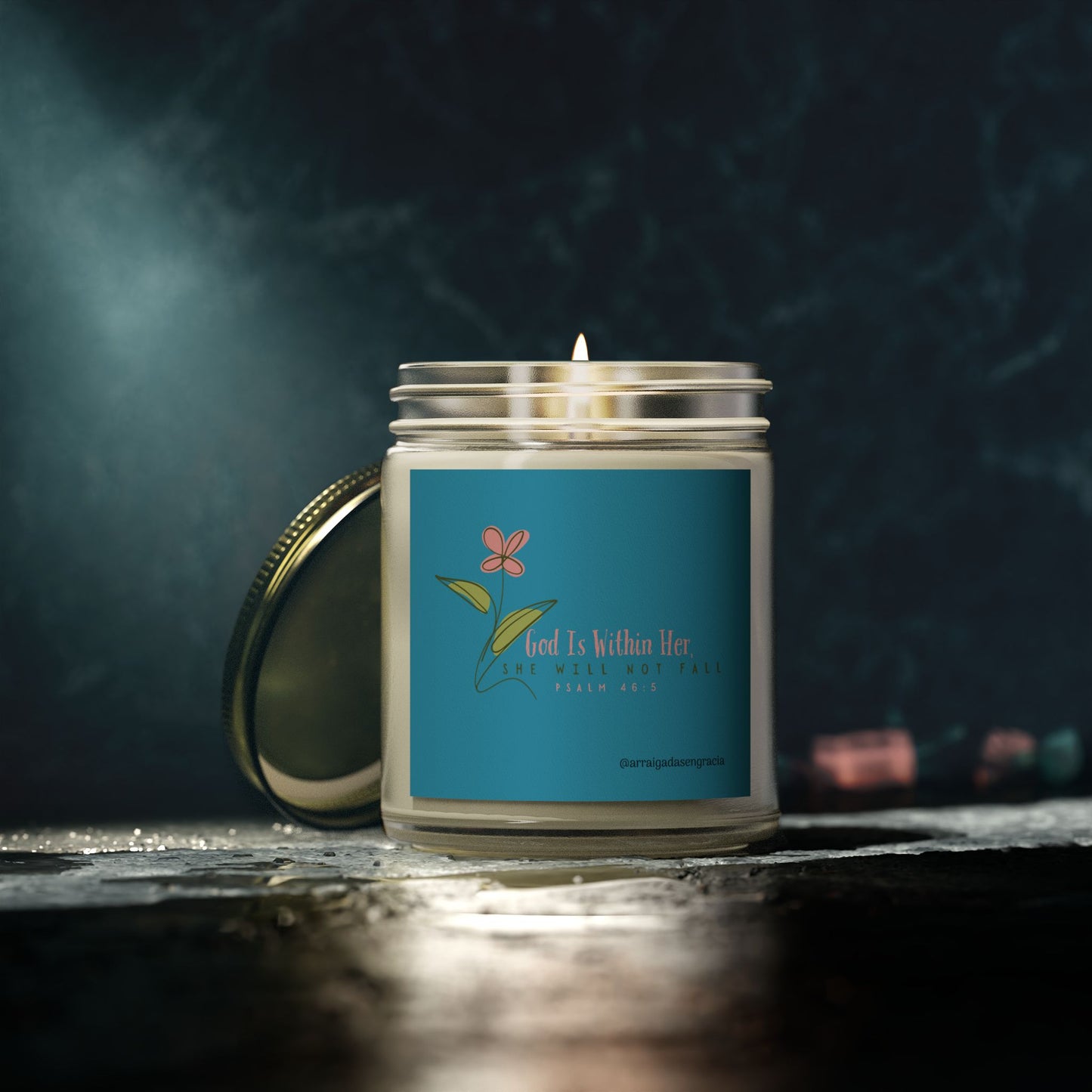 Scented Candle - Psalm 46:5 - Relaxing Home Décor, Aromatherapy Gift
