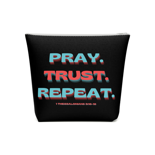 1 Thessalonians 5:16-18 - Cotton Cosmetic Bag